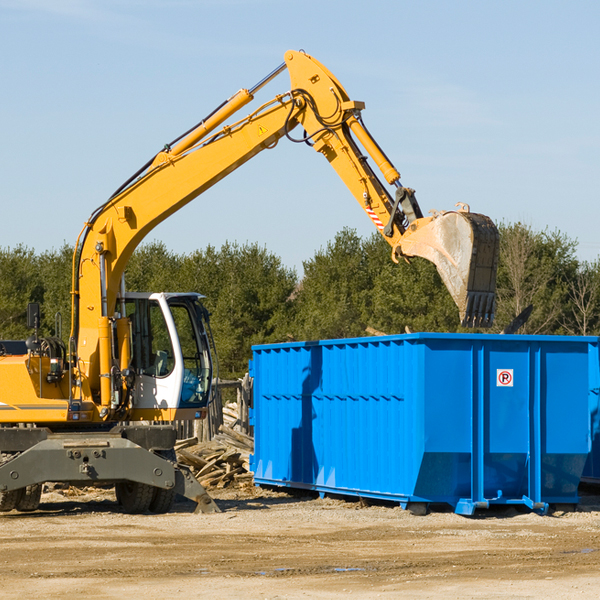 what happens if the residential dumpster is damaged or stolen during rental in Carlos MD